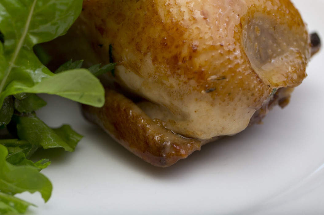 Baked Stuffed Quail with Vino Cotto and Rocket Maggie Beer